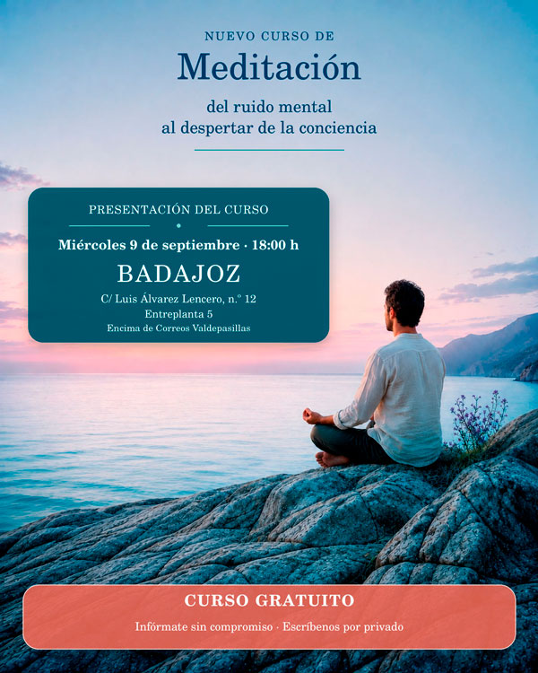 Curso Meditación en Badajoz - septiembre 2026