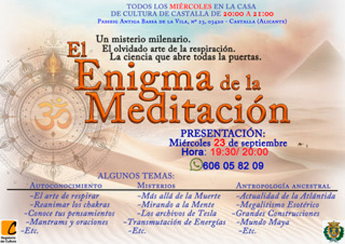 Curso Meditación en Castalla - septiembre 2026